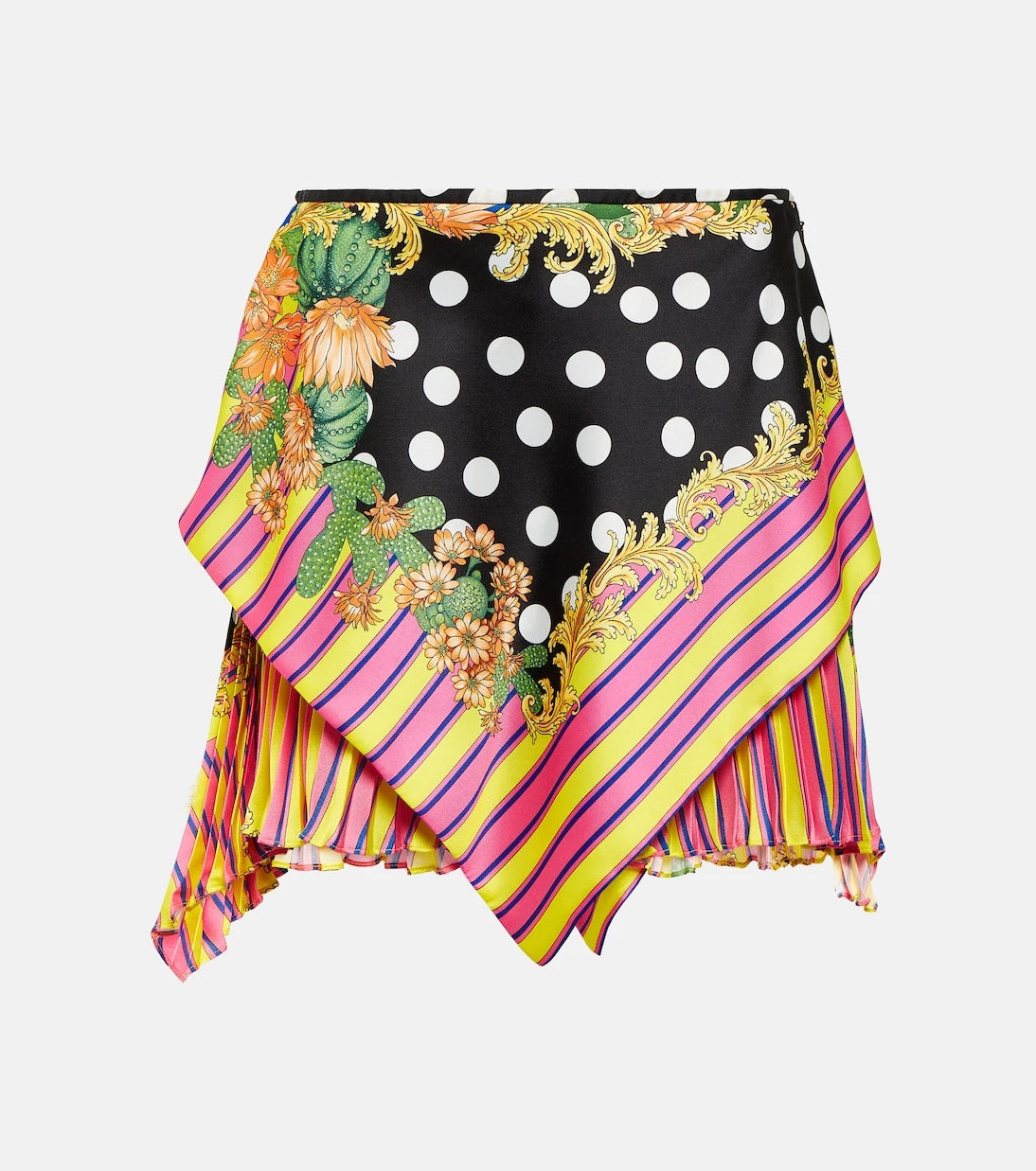 Versace - Printed wrap miniskirt