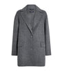 Max Mara Grey Virgin Wool Single-Breasted Jacket