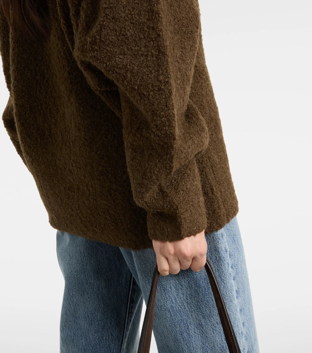 Toteme - Alpaca and wool-blend bouclé turtleneck sweater