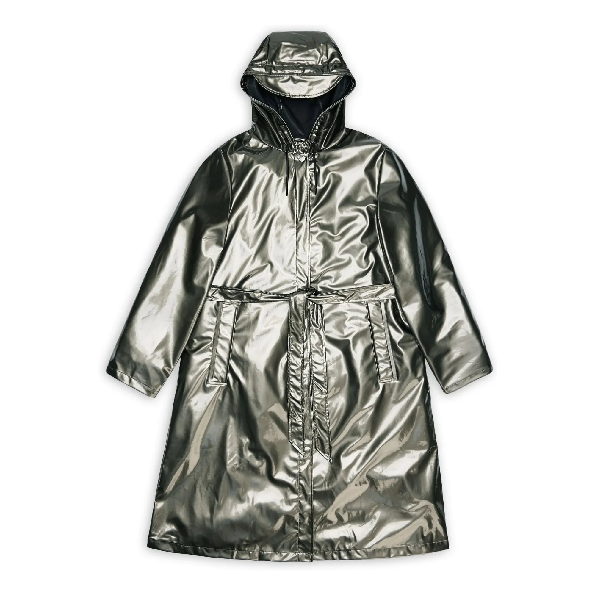 Rains - A-Line W3 Long Jacket | Charcoal grey