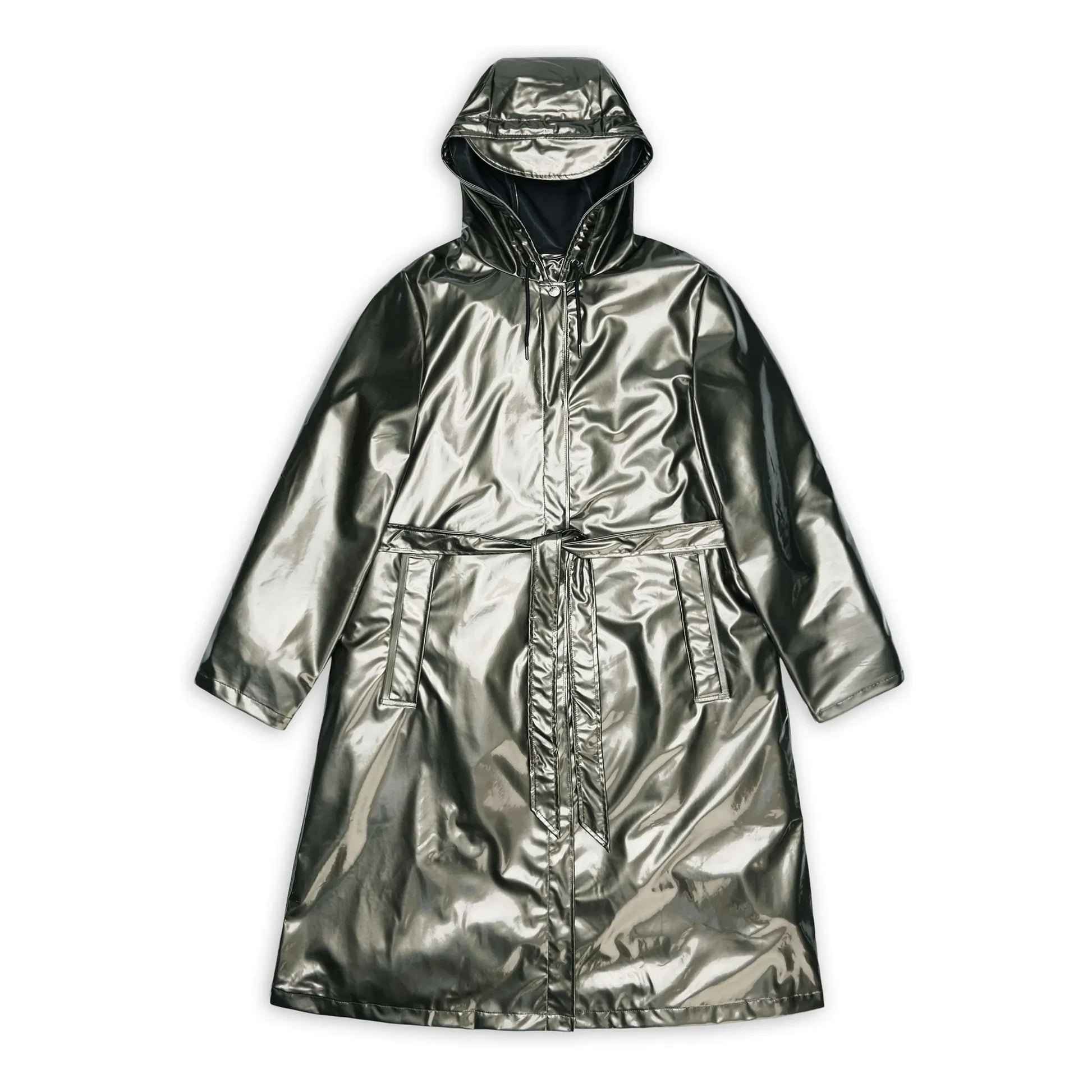 Rains - A-Line W3 Long Jacket | Charcoal grey