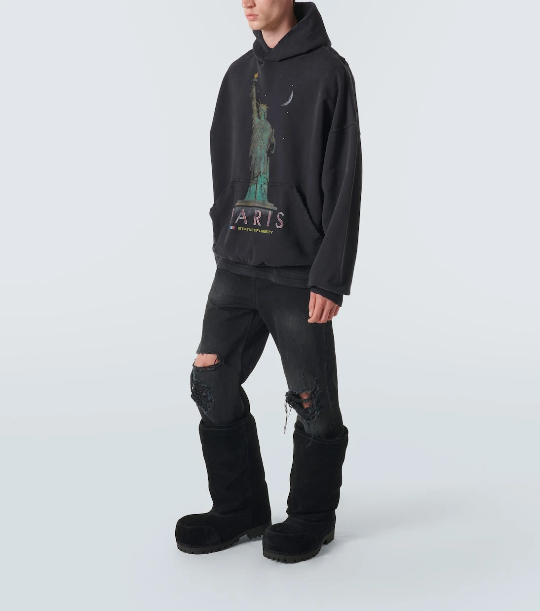 Balenciaga - Alaska Fur High suede boots