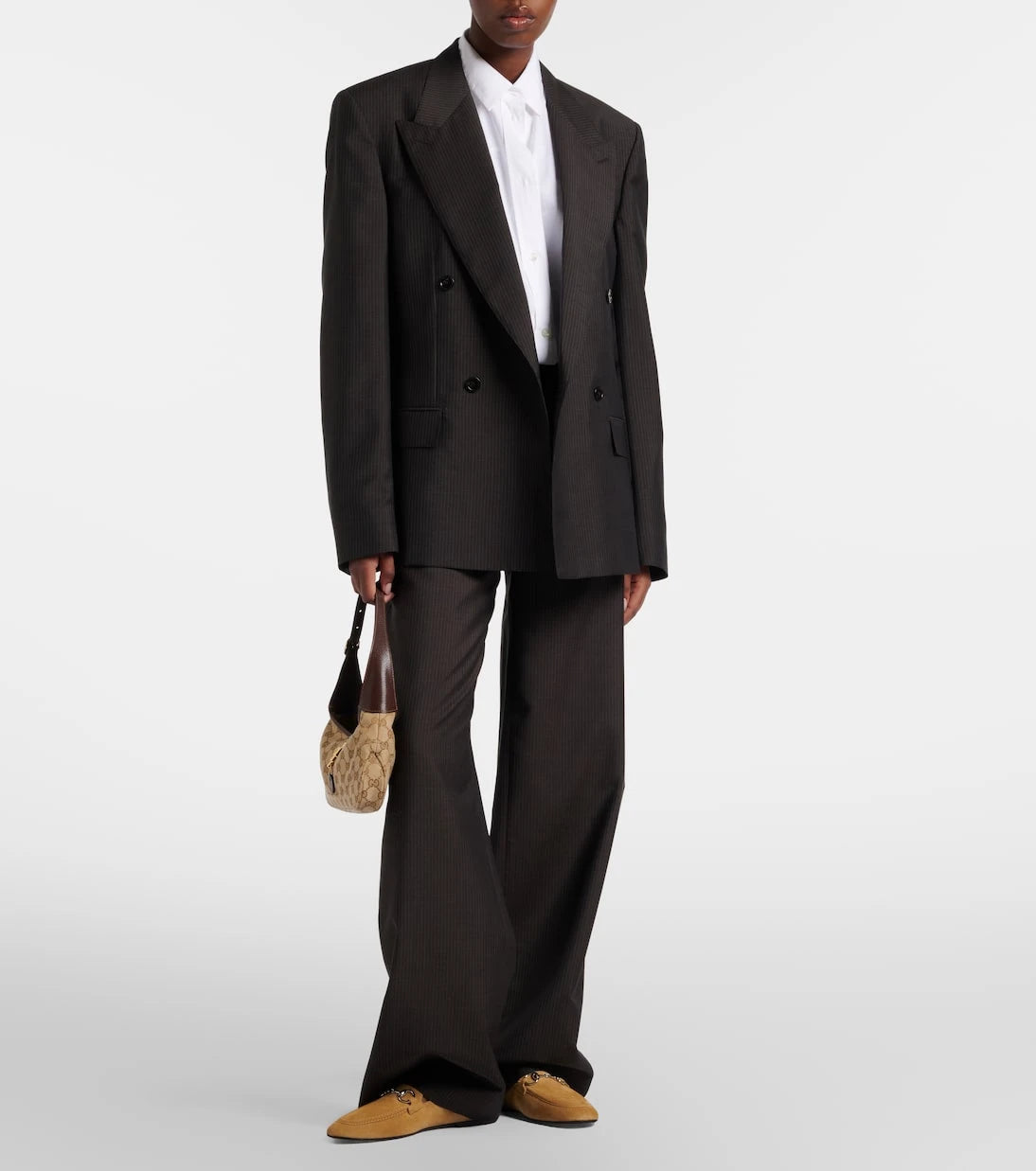 Gucci - Jordaan Horsebit suede loafers