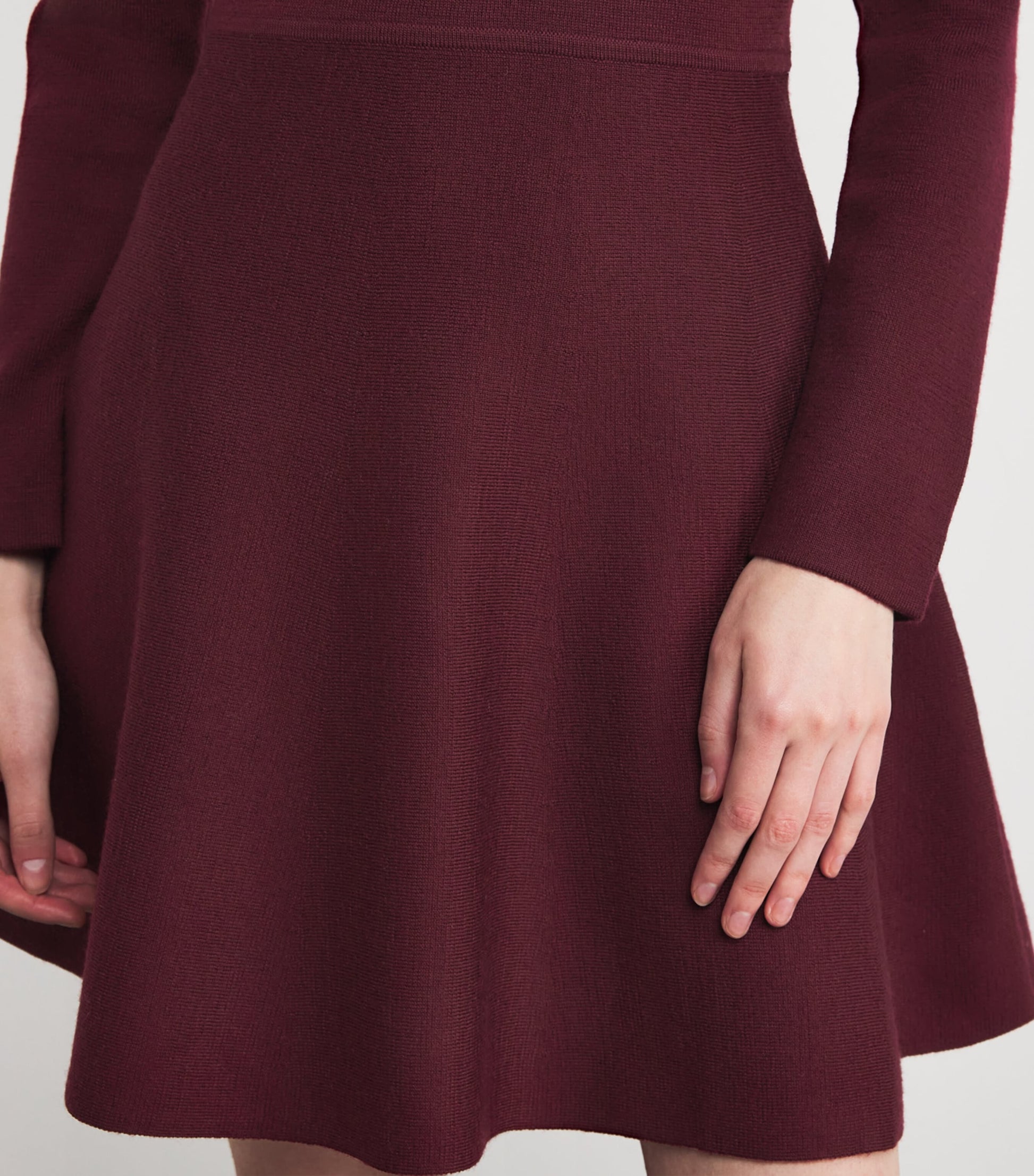 Claudie Pierlot Red Knitted Mini Dress