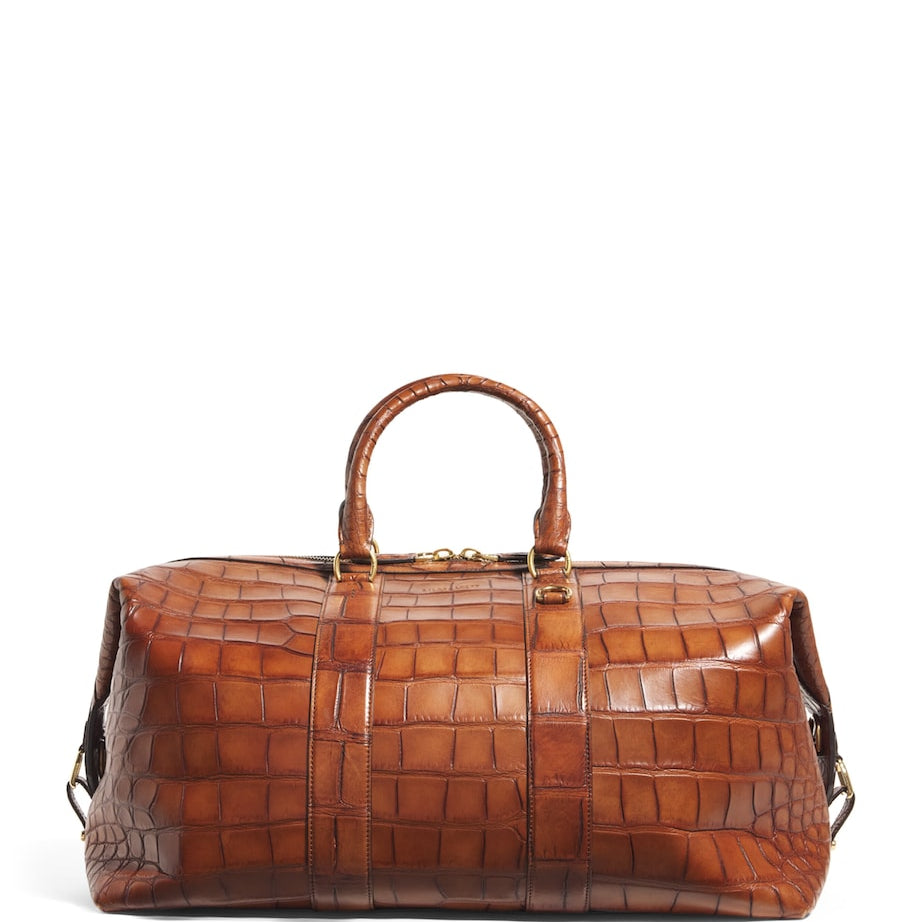 Alligator Leather Welington Duffle Bag