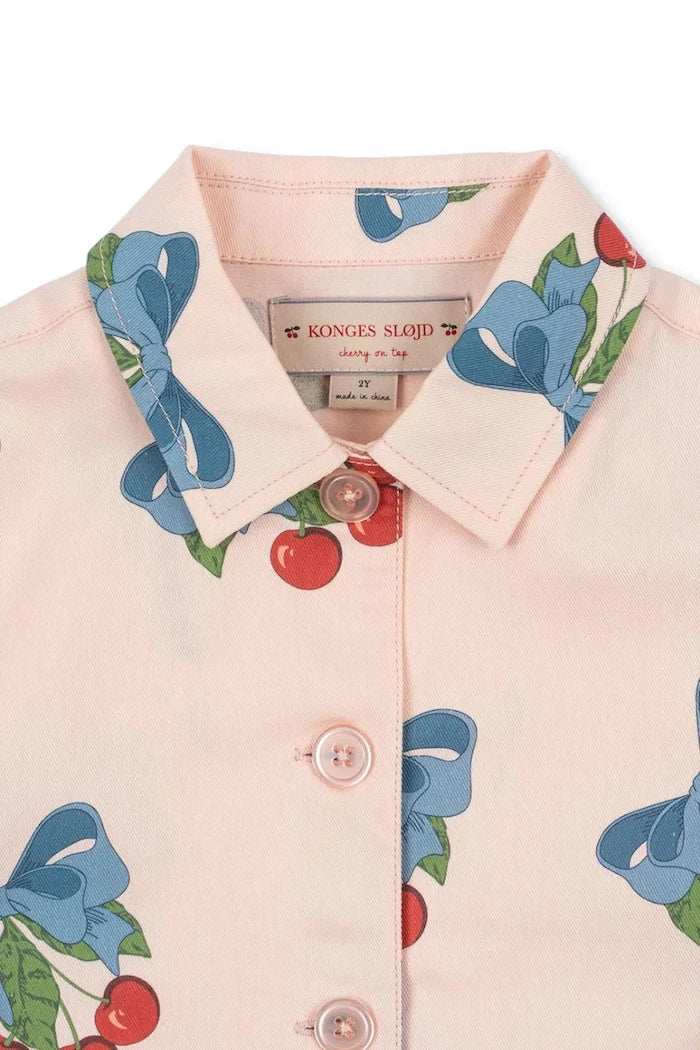 Детско памучно яке Konges Sløjd FRANKIE SHIRT JACKET GOTS