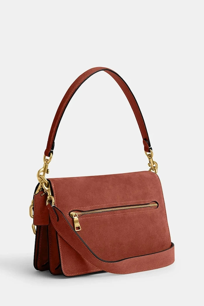 Coach чанта дамска от велур Suade Chain Tabby Shoulder Bag