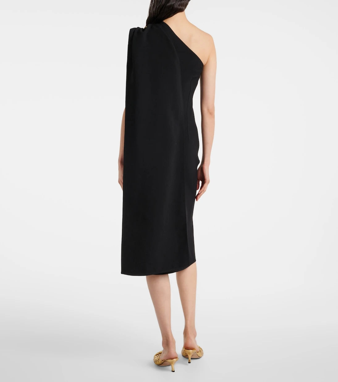 Bottega Veneta - One-shoulder crêpe midi dress