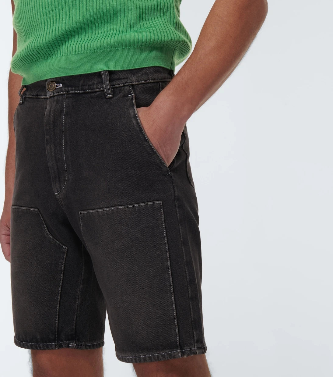 Winnie New York - Patchwork denim shorts