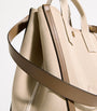 Beige Medium Canvas Carry Tote Bag