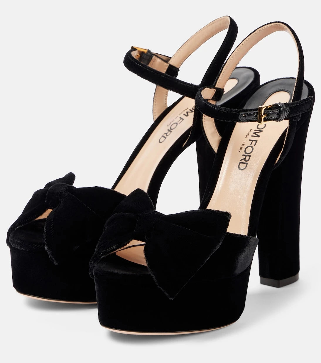 Tom Ford - Brigitte 130 velvet platform sandals