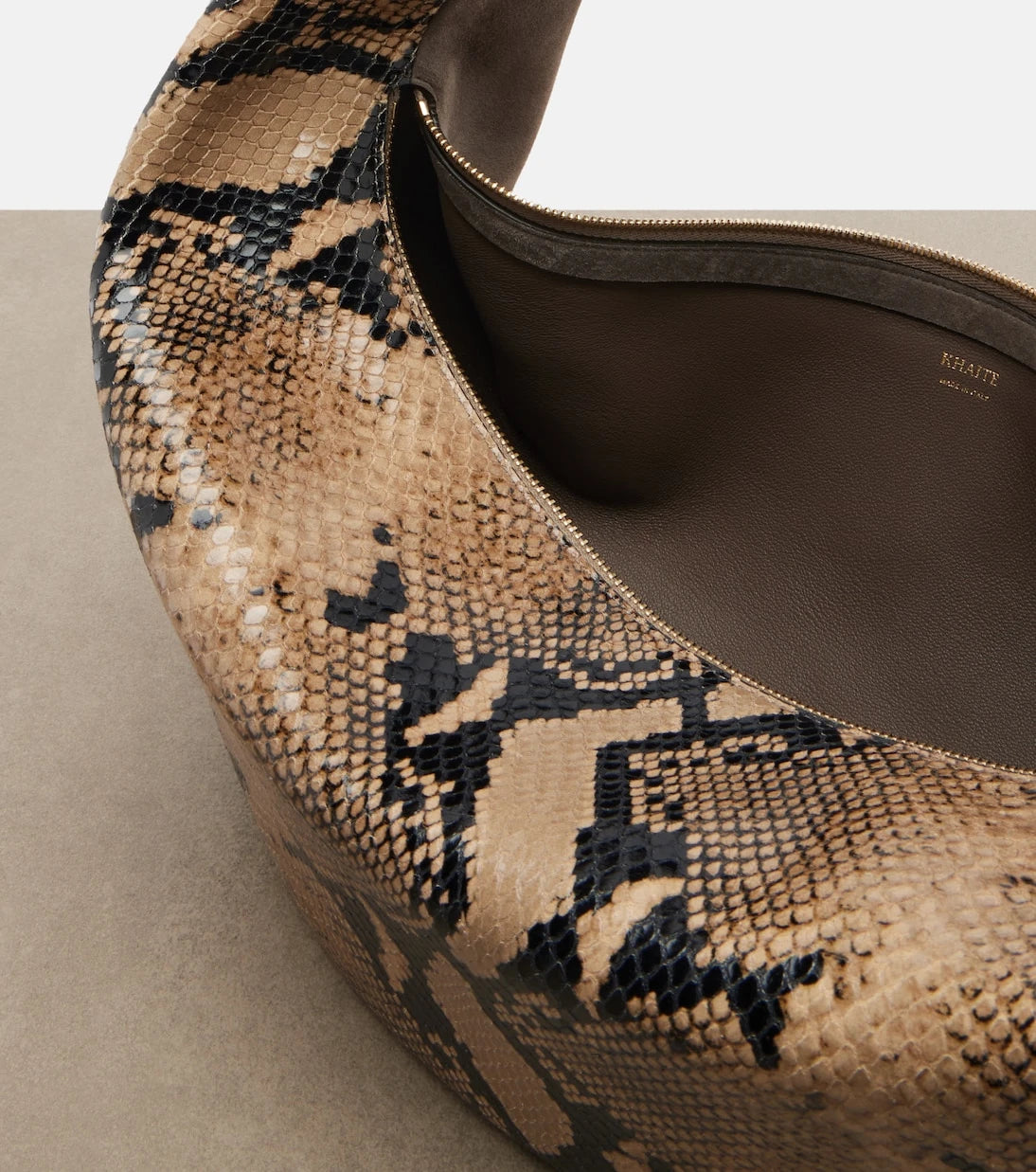 Khaite - Olivia Medium snake-effect leather tote bag