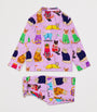 KAREN MABON KIDS Skiing Cats Print Pyjama Set (2-13 Years)