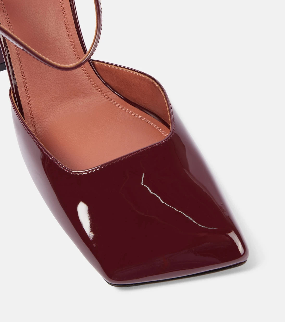 Amina Muaddi - Charlotte 95 patent leather pumps