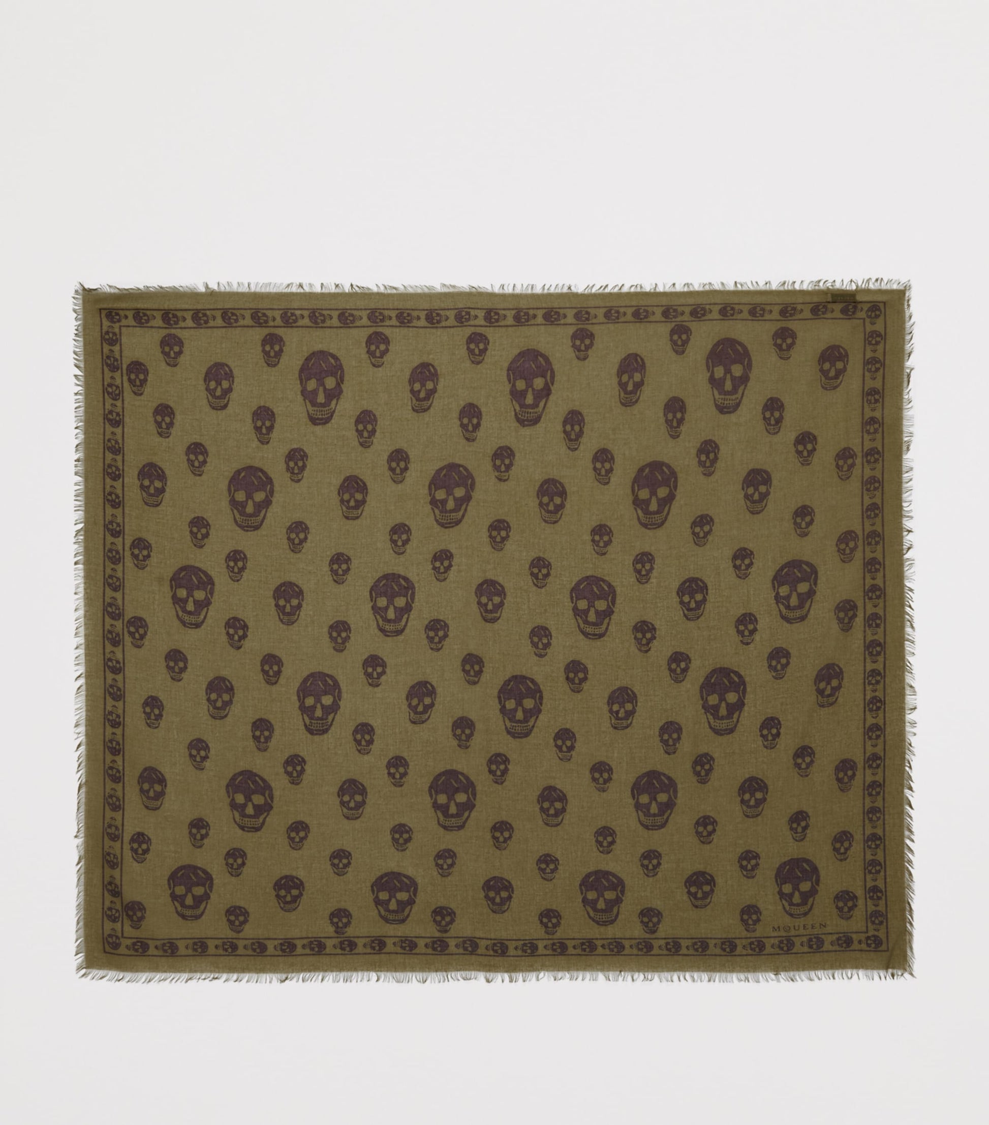 McQueen Modal-Silk Skull Scarf