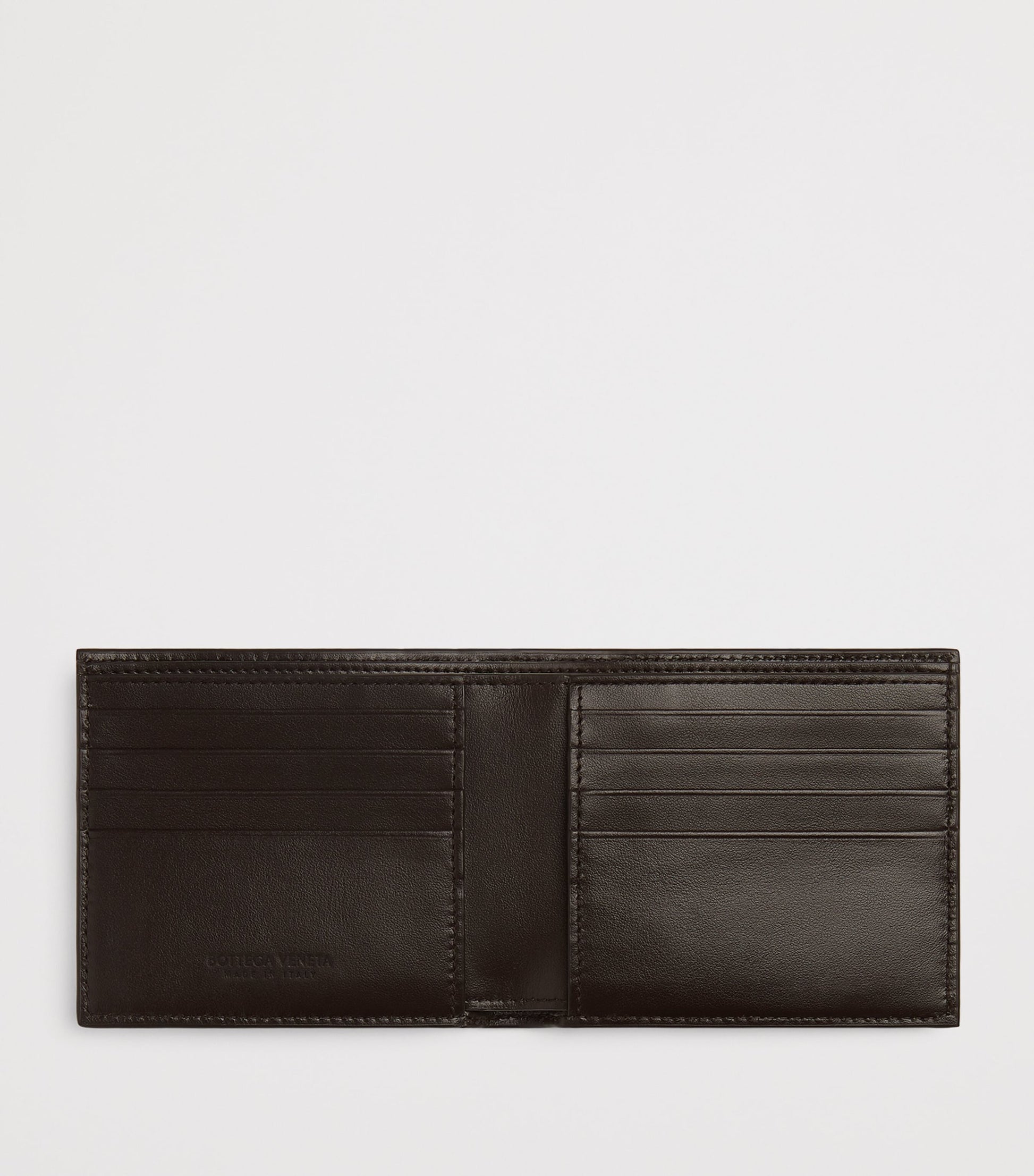 Leather Intrecciato Bifold Wallet