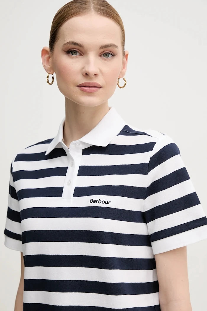 Тениска с яка Barbour Ashbourne