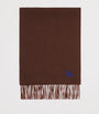 Brown Cashmere Reversible EKD Scarf