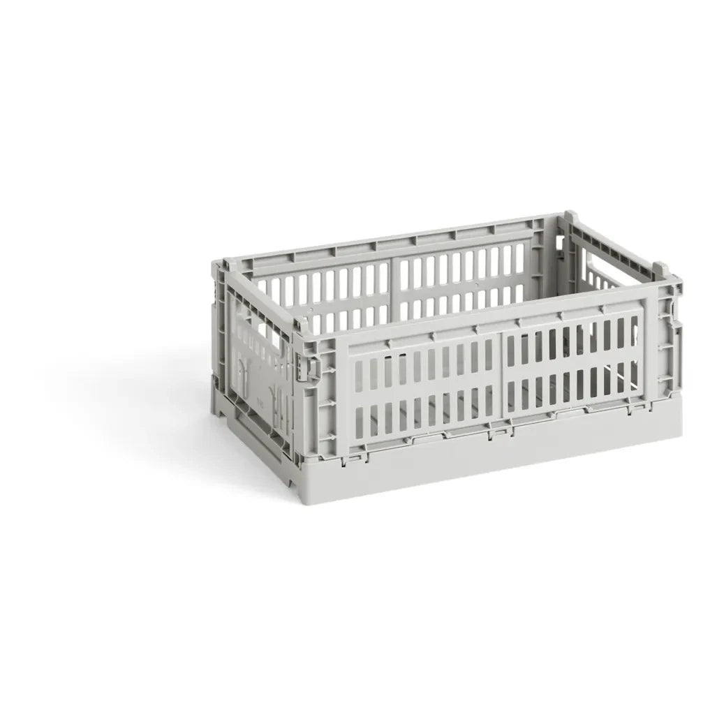 Hay - 100% Recycled Collapsible Crate | Light grey