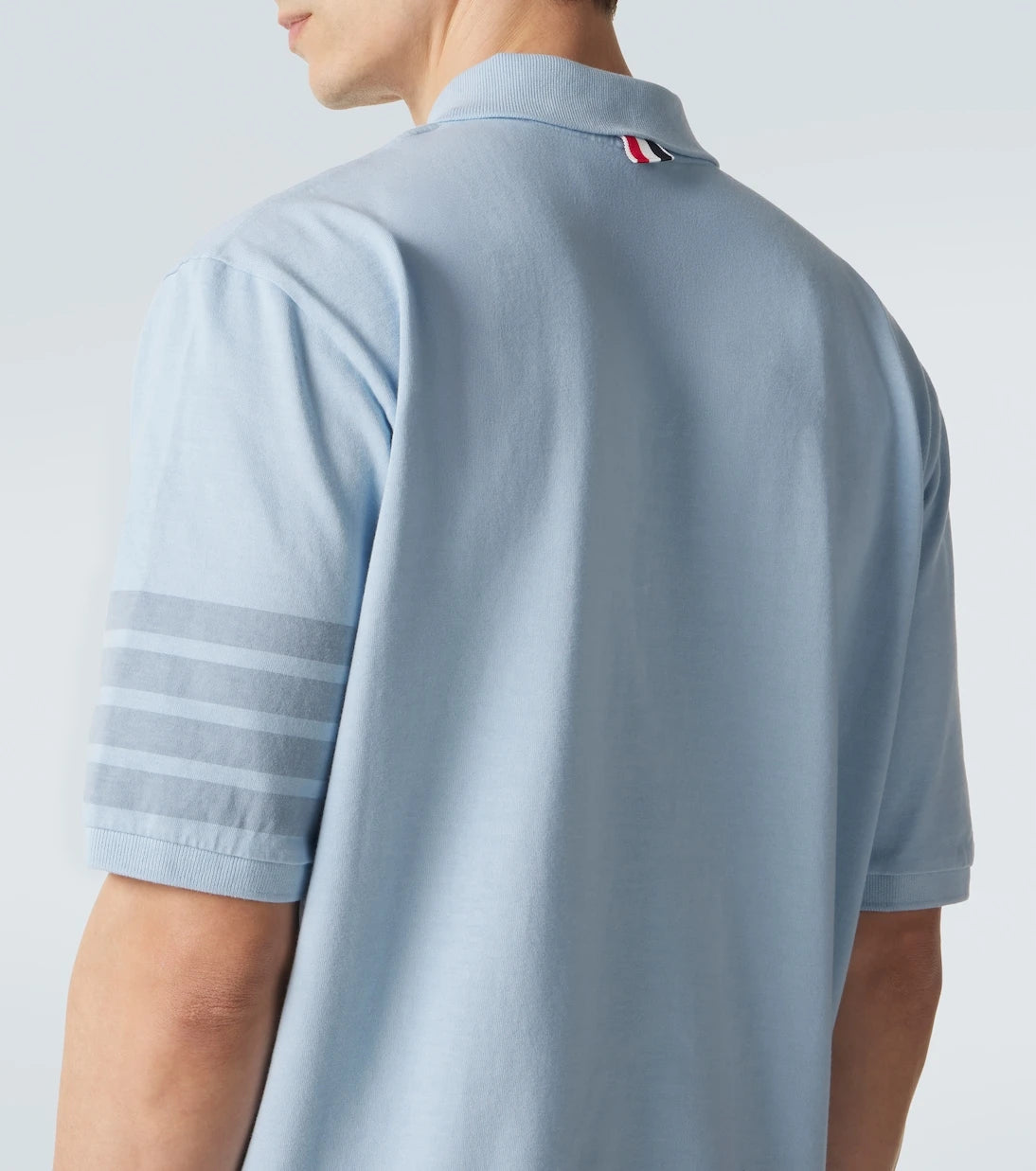 Thom Browne - 4-Bar cotton jersey polo shirt