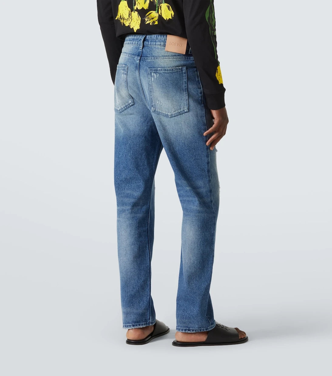 Loewe - Patchwork straight jeans