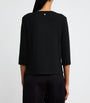 Weekend Max Mara Black Stretch-Cotton T-Shirt