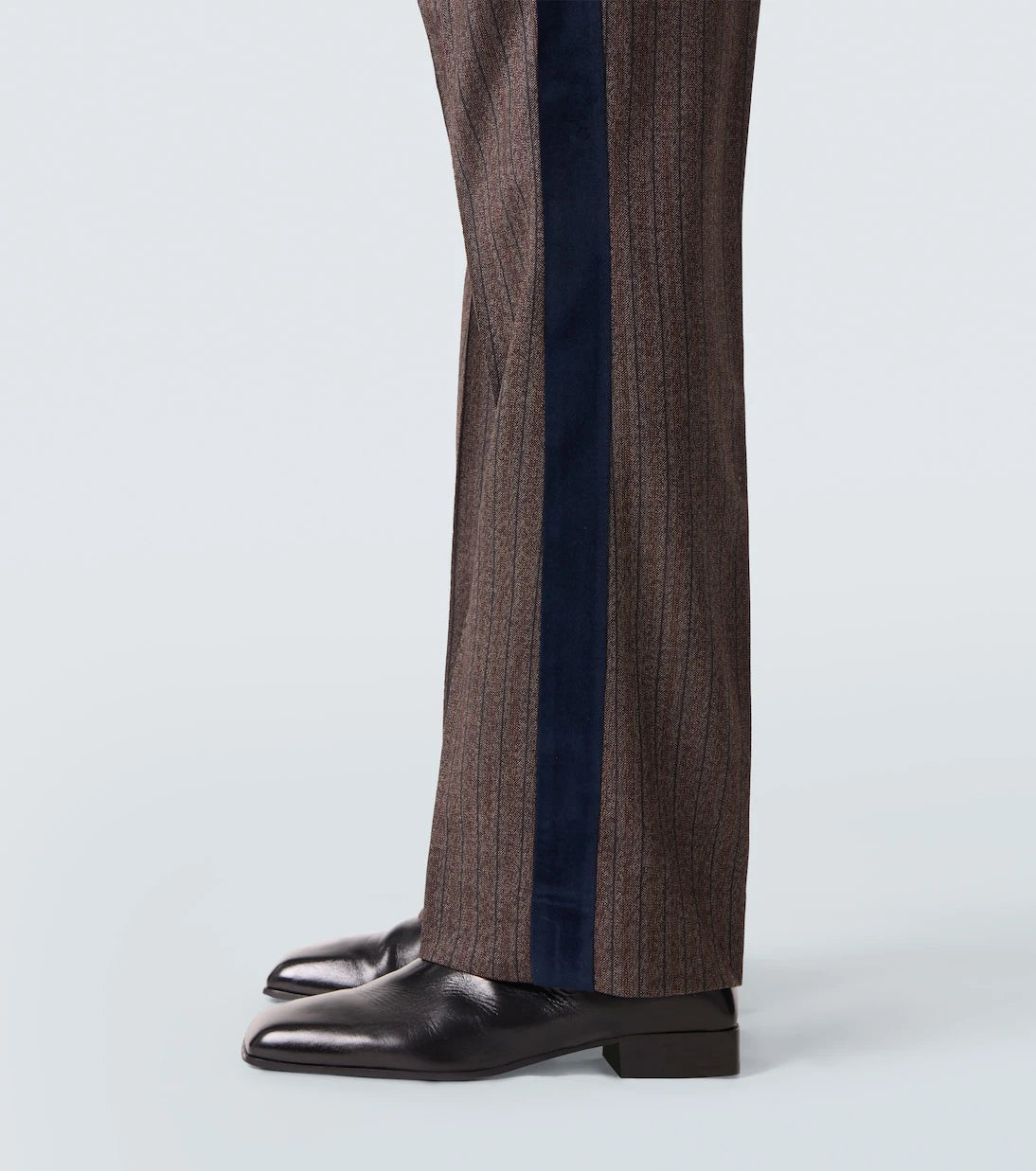 Wales Bonner - Alto pinstripe wool-blend slim pants