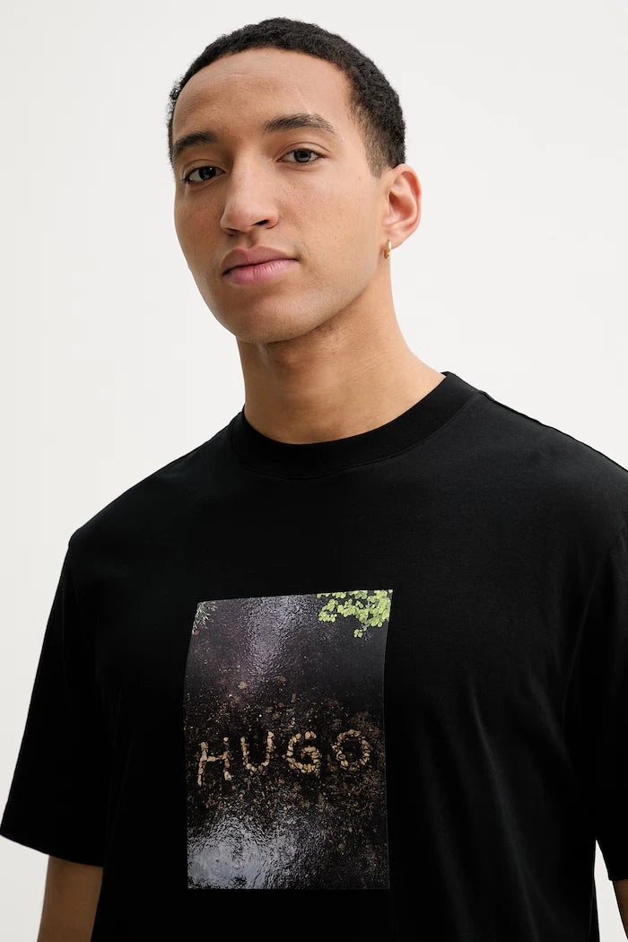 Памучна тениска HUGO Doreston