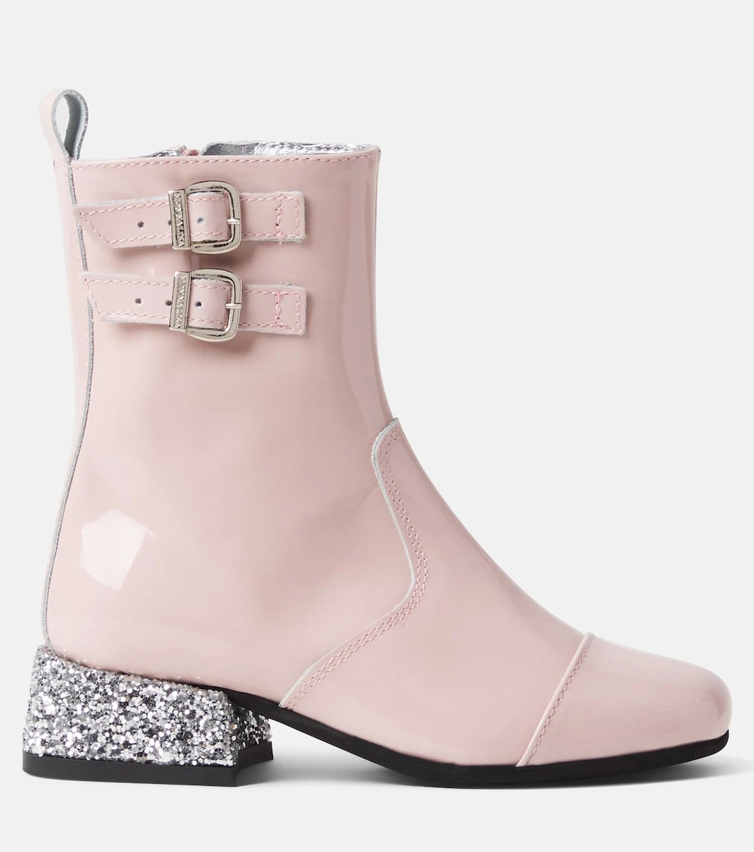 Monnalisa - Glitter patent leather boots
