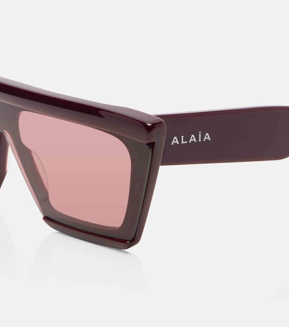 Alaïa - Lettering Logo flat-top sunglasses