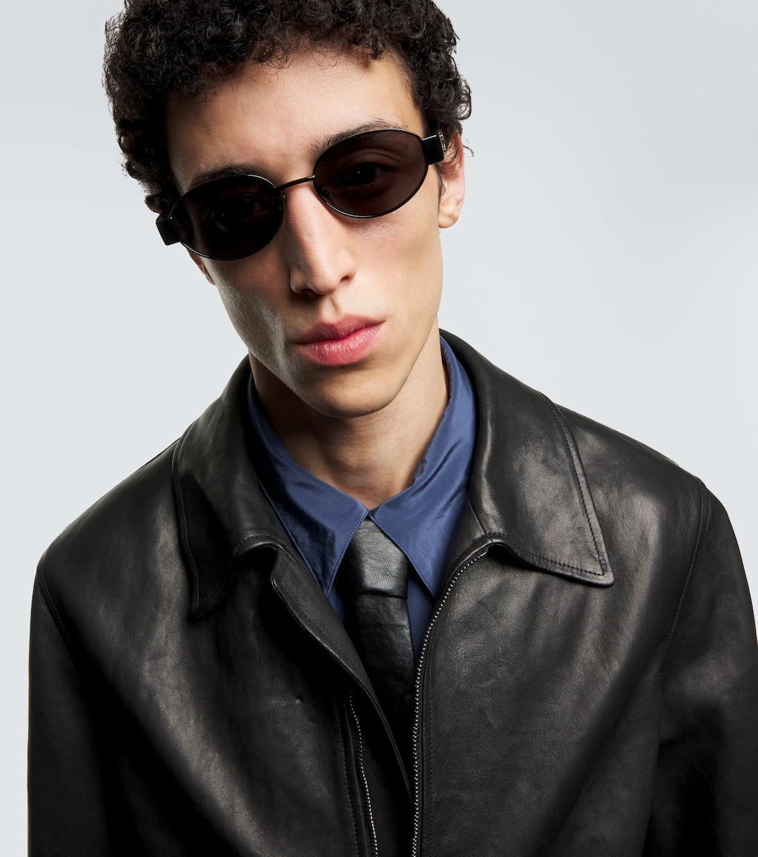Celine Eyewear - Triomphe Metal 01 oval sunglasses
