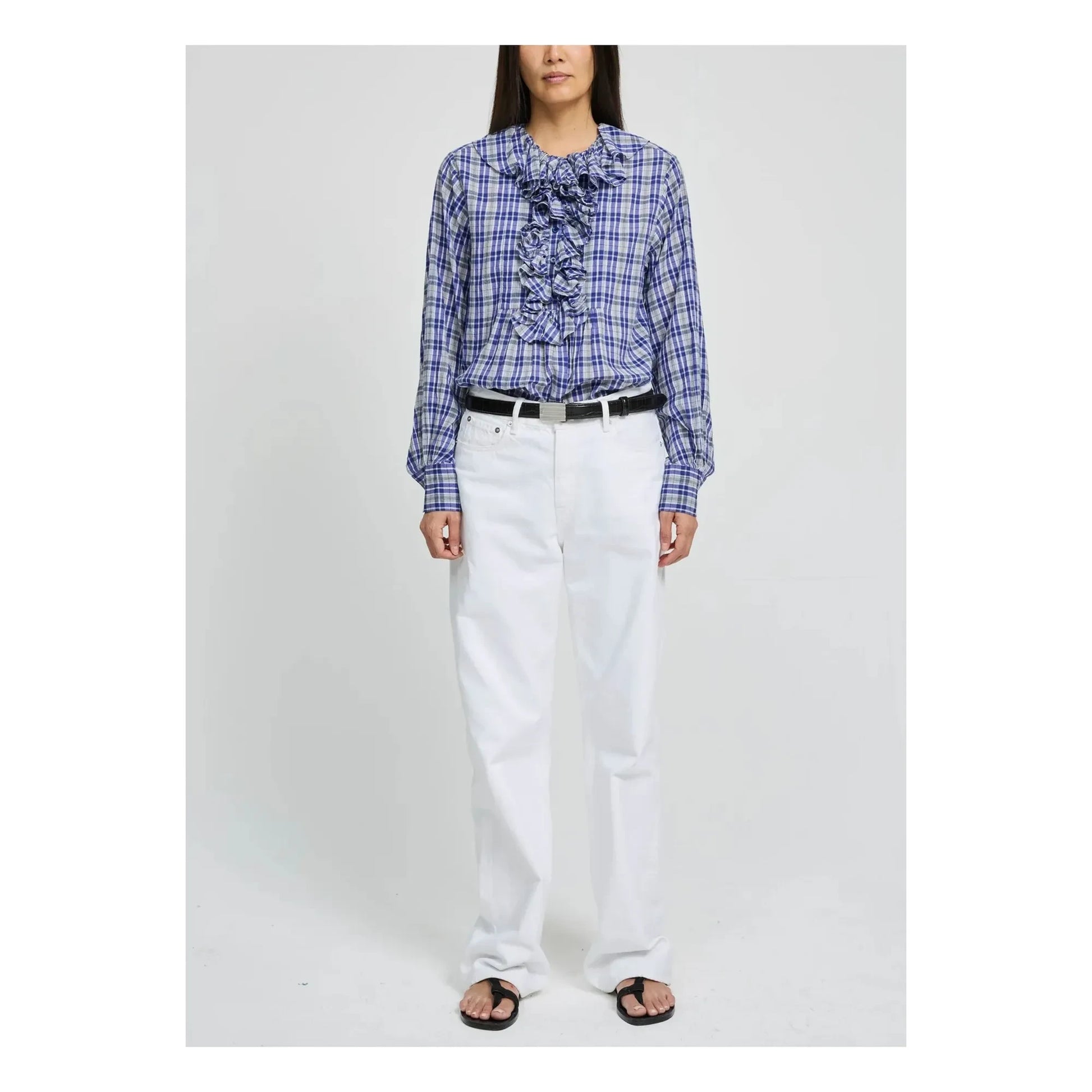 Laurence Bras - Annie Coton blouse | Blue
