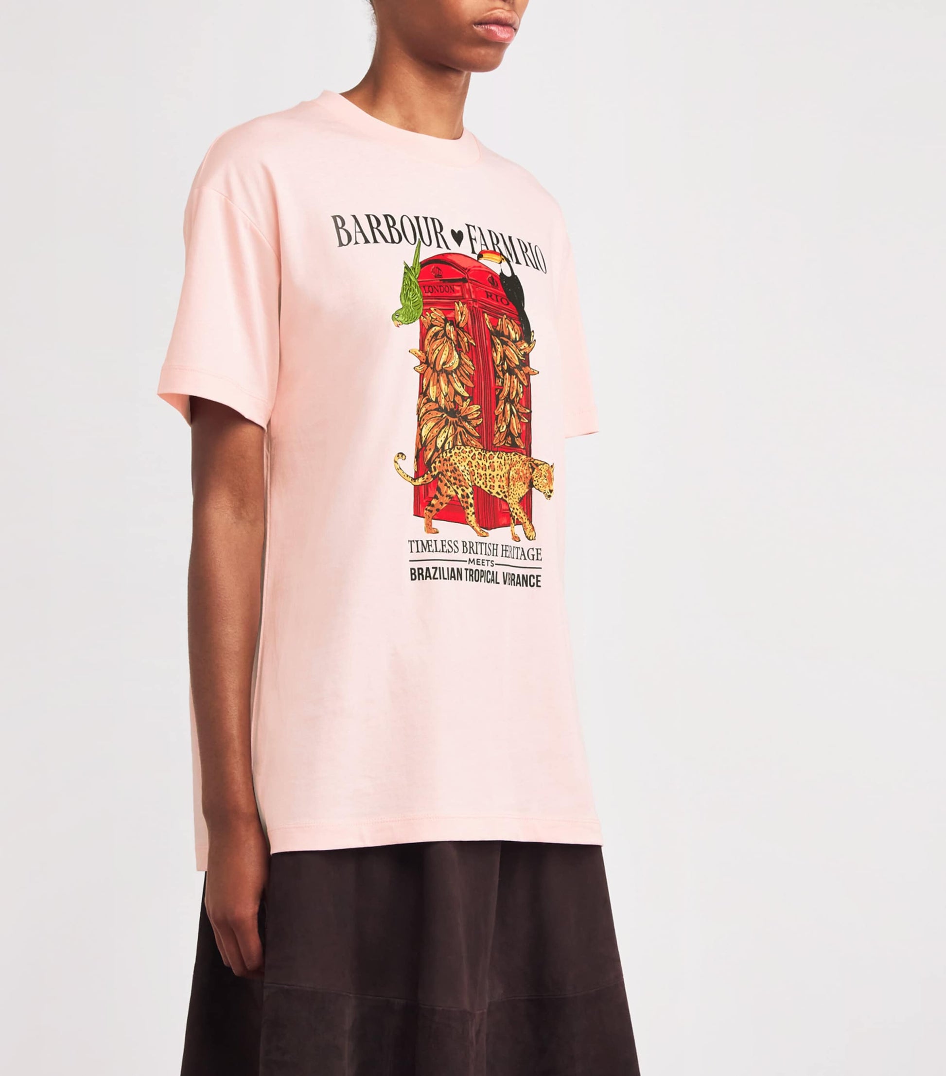 Pink x FARM Rio Cotton Maria Clara T-Shirt