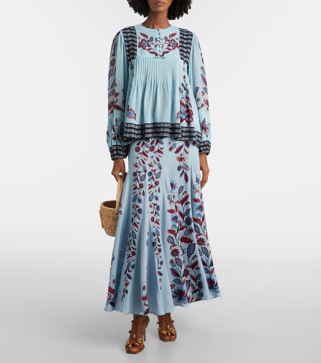 Farm Rio - Marcelle pleated blouse