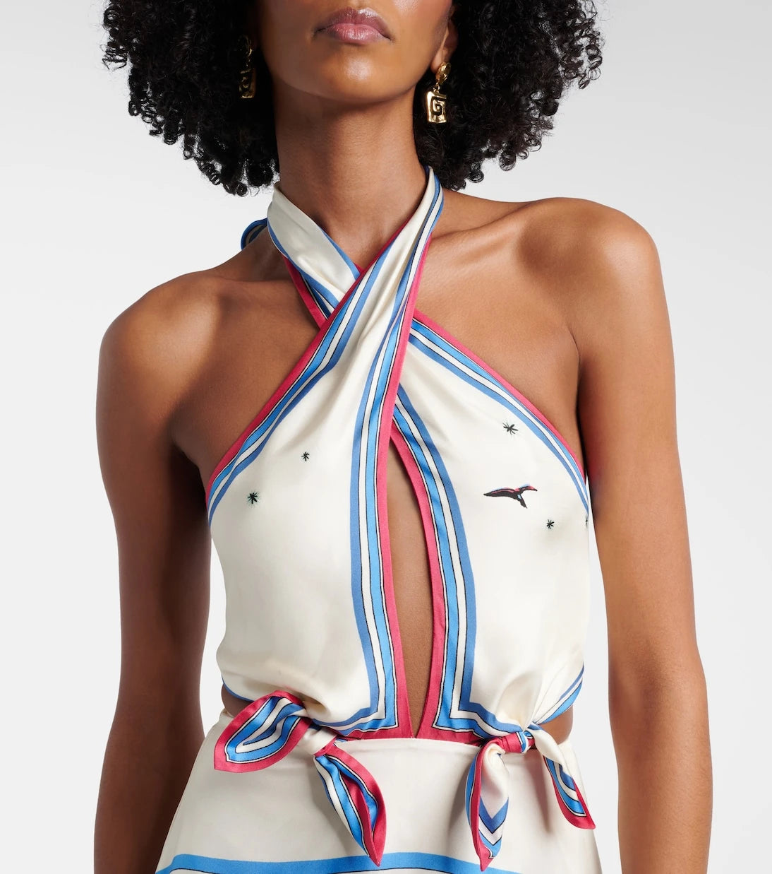 Alémais - Apollo printed silk midi dress