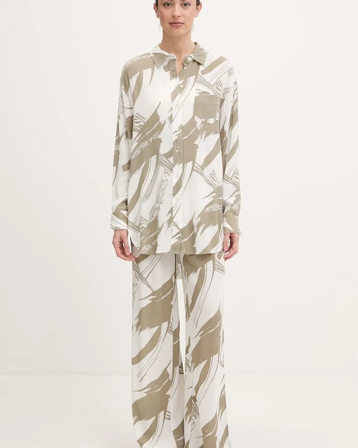 DKNY geniş paça kadın pantolon