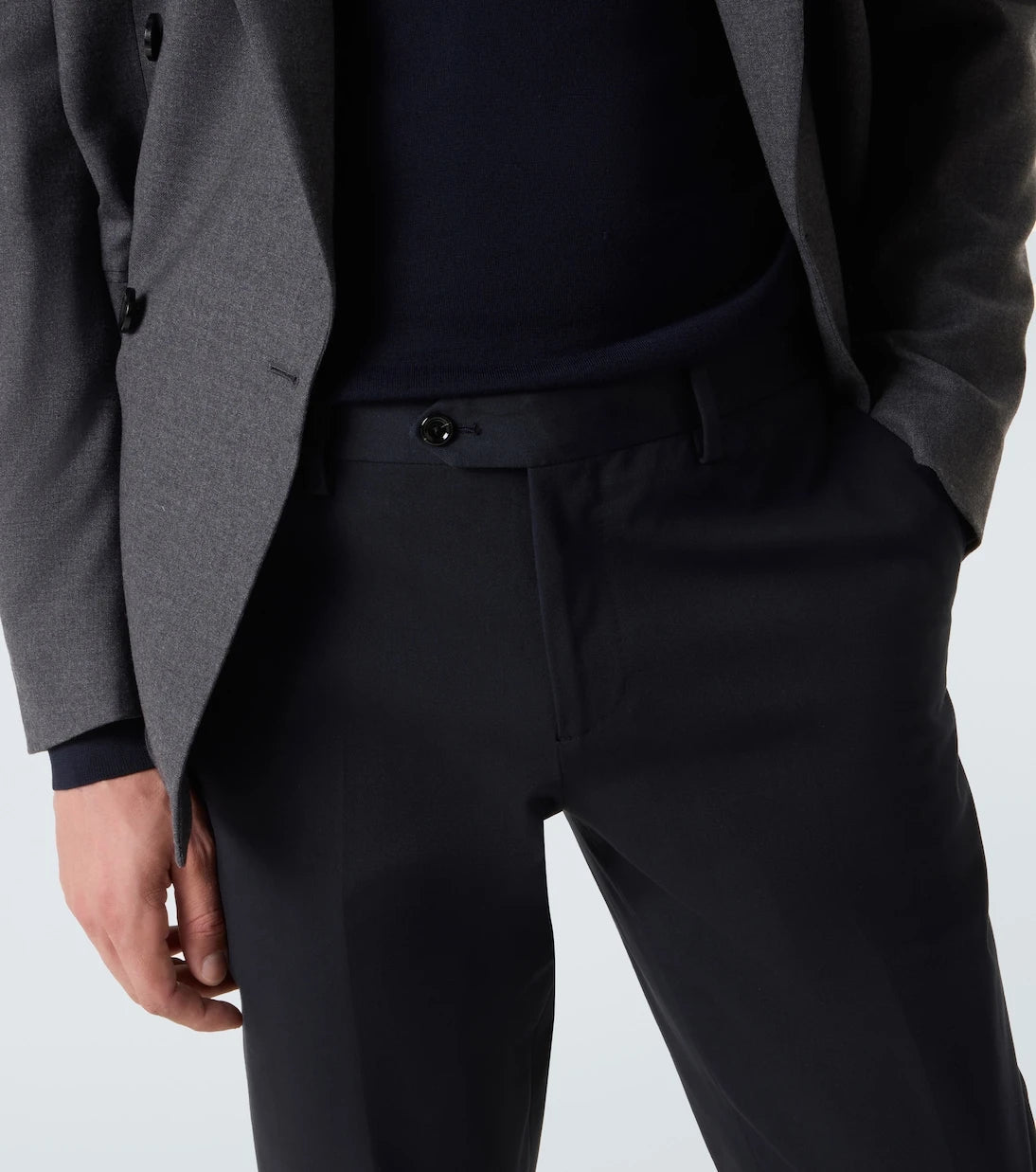 Lardini - Cotton-blend slim pants