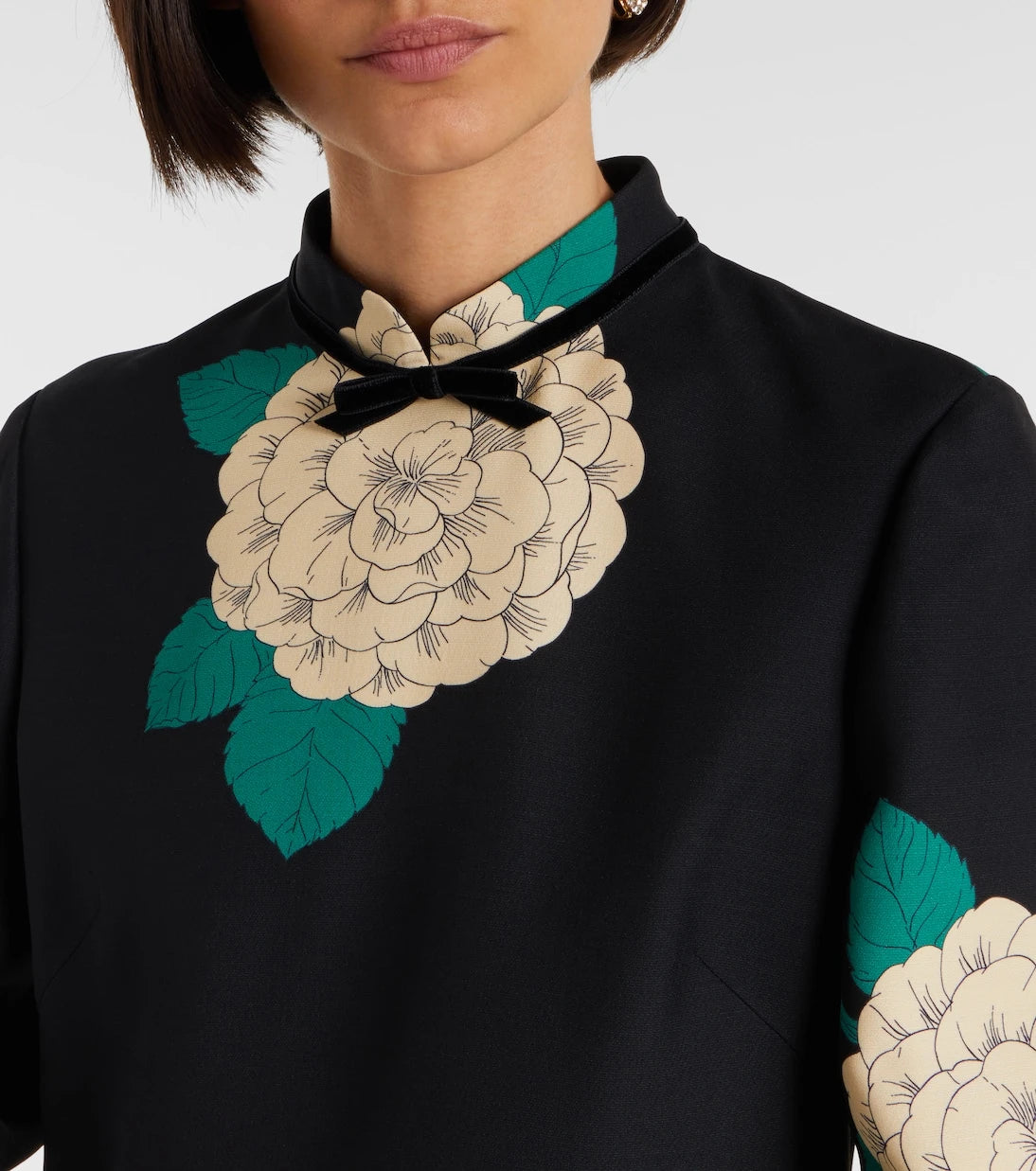 Valentino - Crepe Couture floral minidress