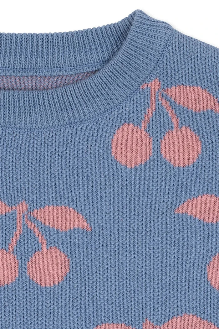 Konges Sløjd LAPIS KNIT DRESS GOTS Çocuk Pamuk Elbise