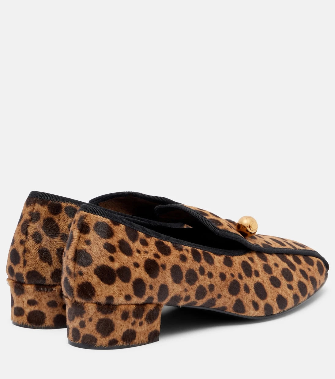 Herbert Levine - Showtime leopard-print calf hair loafer pumps