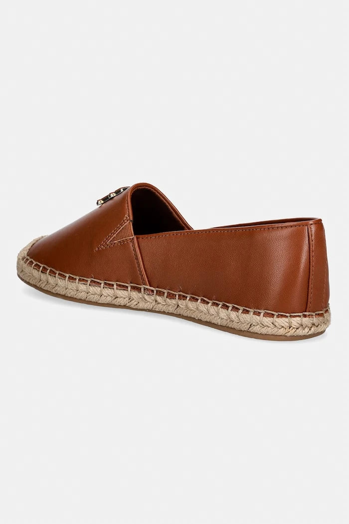 Tommy Hilfiger Kadın Espadril TH LOGO LEATHER ESPADRILLE