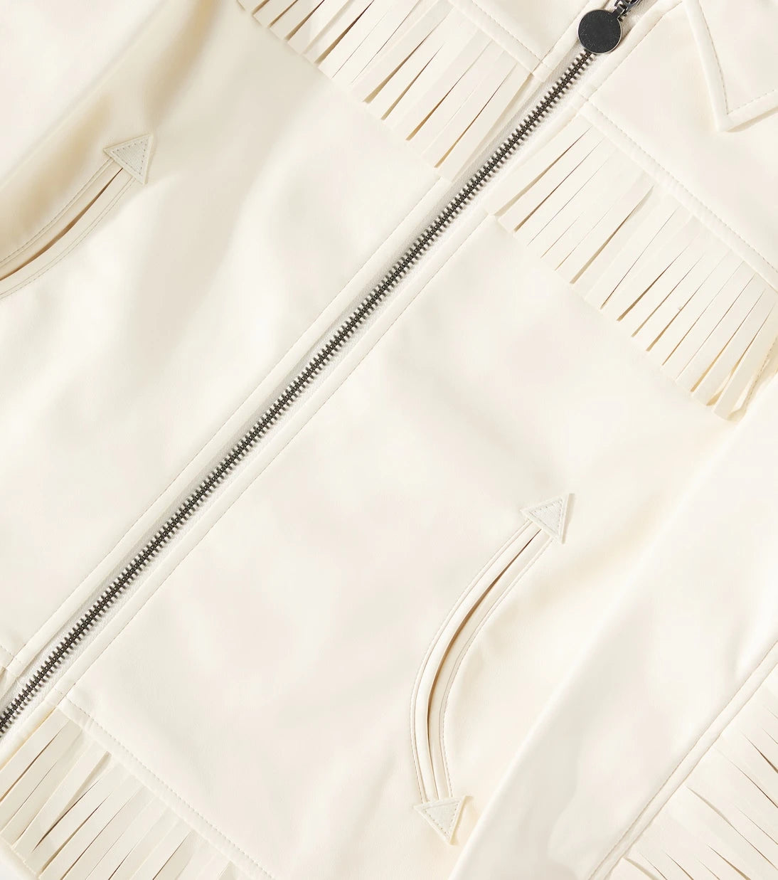 Stella McCartney Kids - Fringed faux leather jacket
