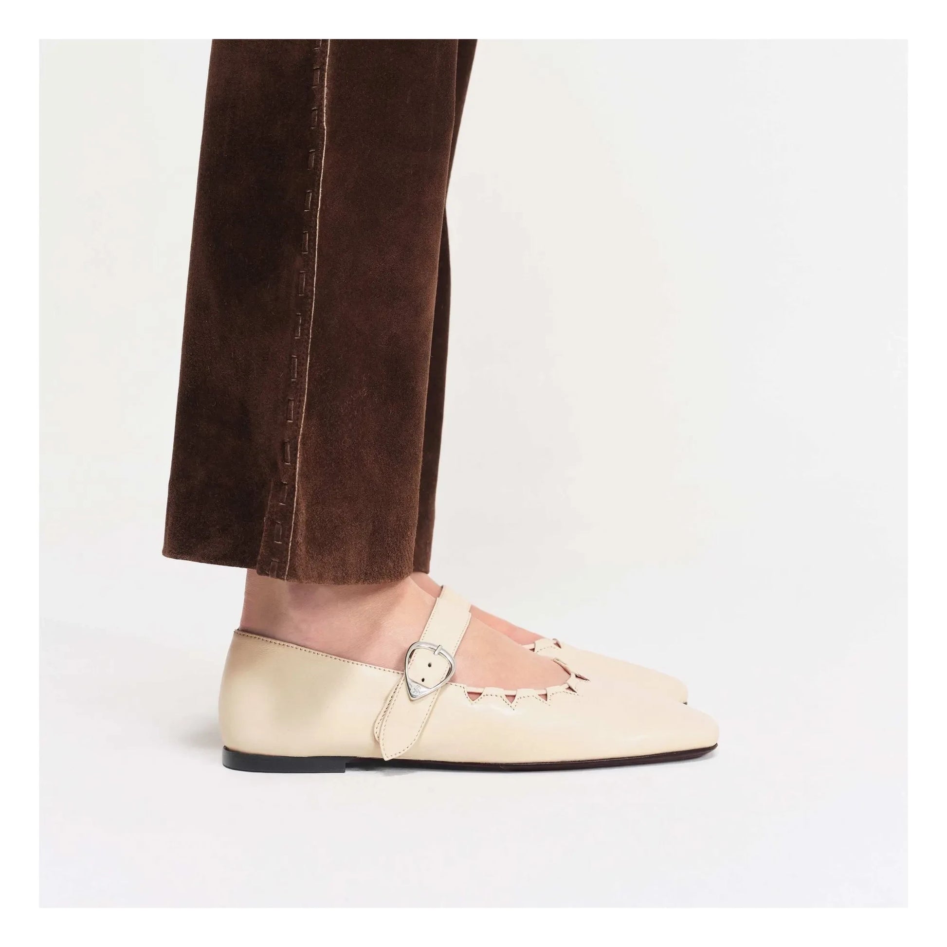 Socque Paris - Ballerinas Ginger Leather | Cream