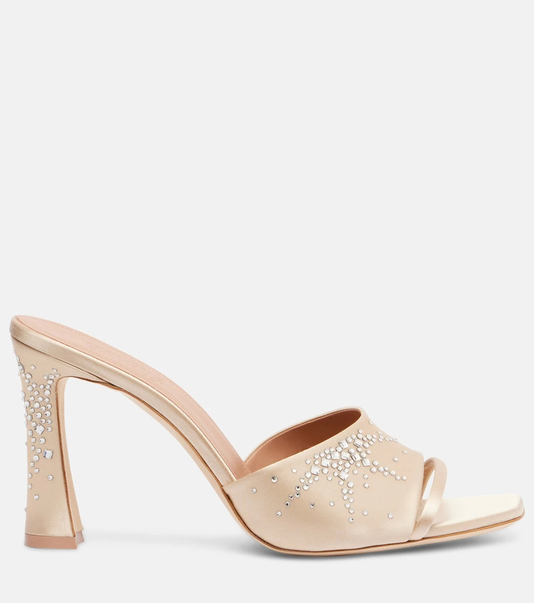 Malone Souliers - Roxanne 90 embellished satin mules
