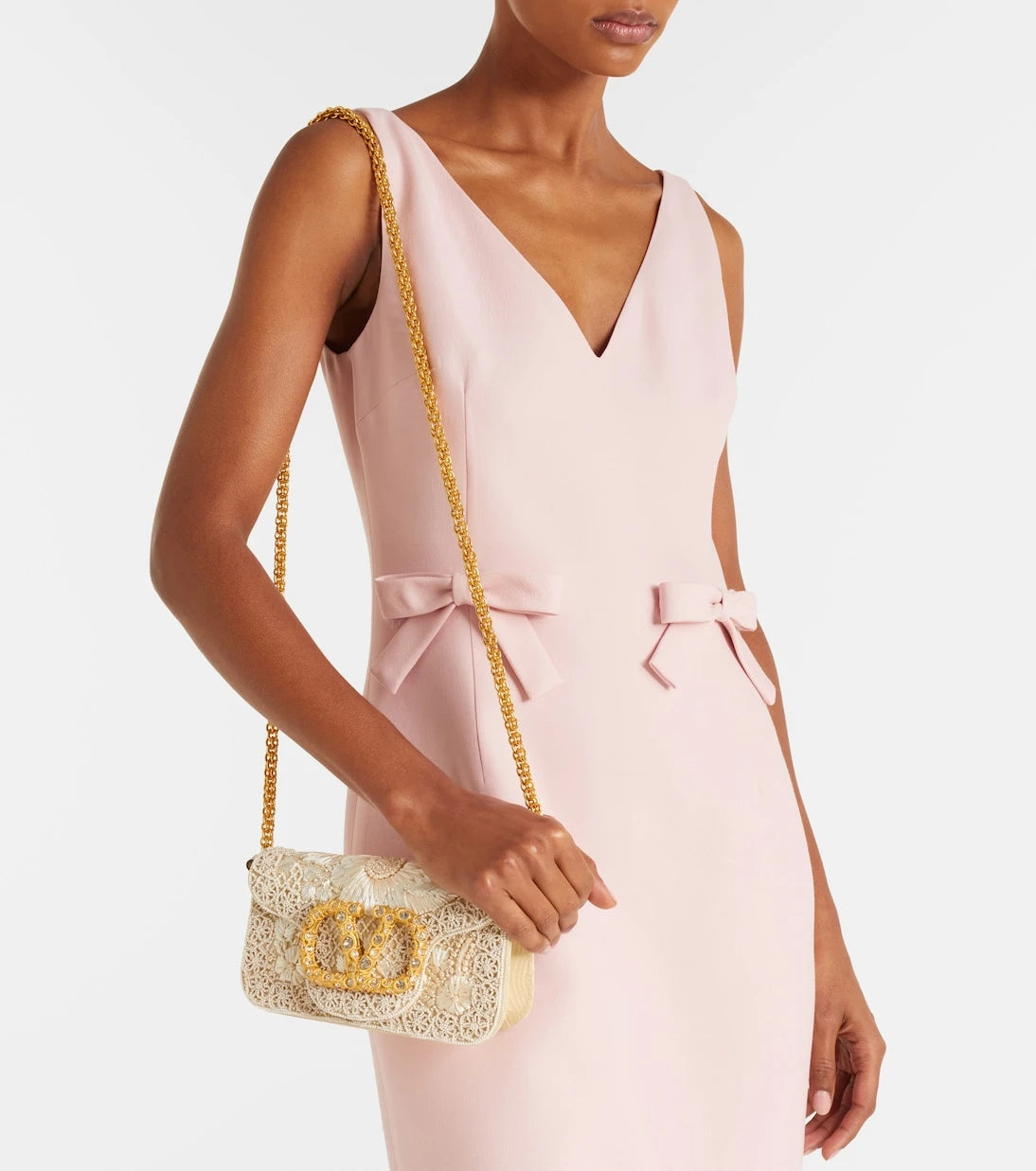 Valentino Garavani - Locò Small embellished shoulder bag