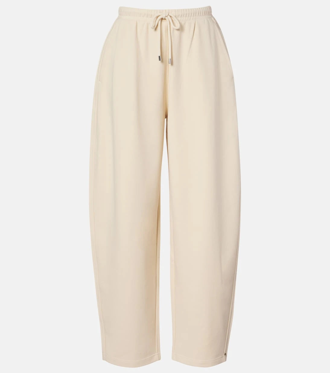 Sportmax - Cotton-blend jersey wide-leg sweatpants