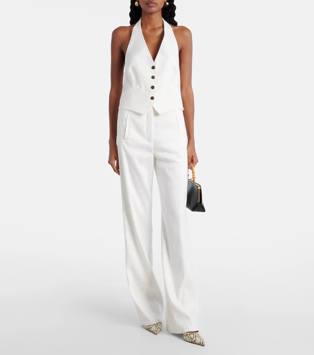 Veronica Beard - Arabella linen-blend vest