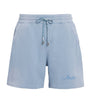 Cotton Bleach Bandana Sweatshorts ASHLEY BLUE
