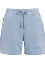 Cotton Bleach Bandana Sweatshorts ASHLEY BLUE
