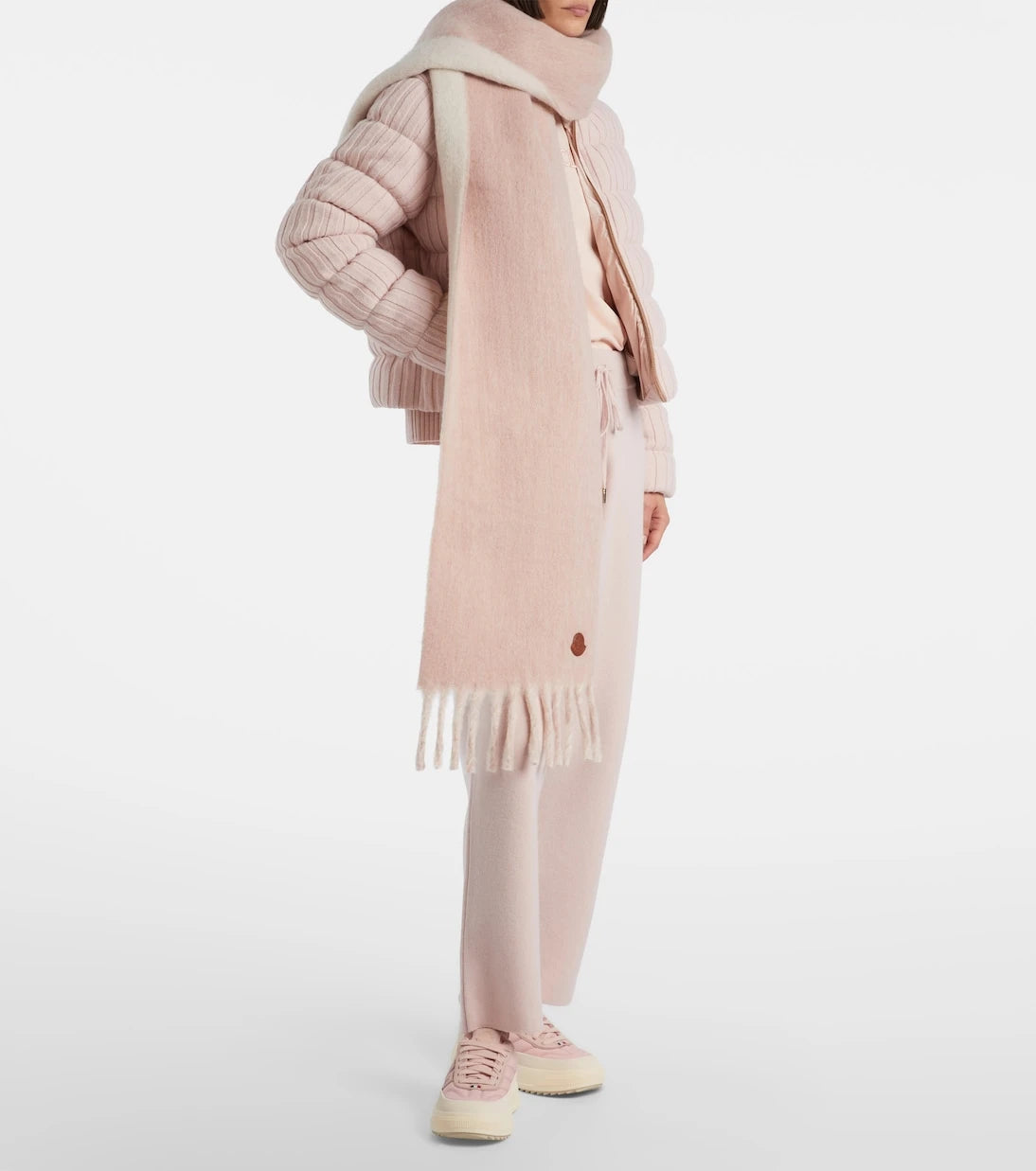 Moncler - Alpaca and wool-blend scarf
